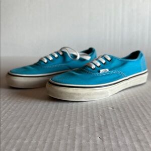 Vans Authentic Lace Up Sneakers In Turquoise